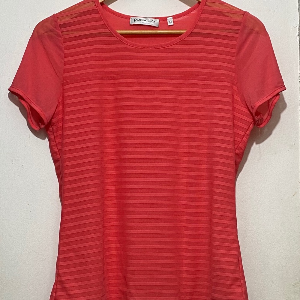Striped pink shirt